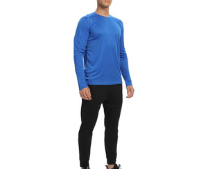 Nouveau style 2025 – T-shirts de sport à manches longues pour hommes, couleur personnalisable, vente en gros avec position du logo sur le devant, également disponible pour femmes - Product Image 6