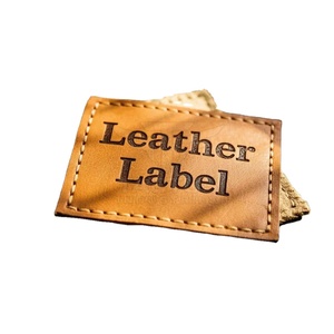 Écussons thermocollants personnalisés en cuir PU imprimé vintage, gaufrés 3D, fournisseur d'étiquettes de marque - Product Image 6