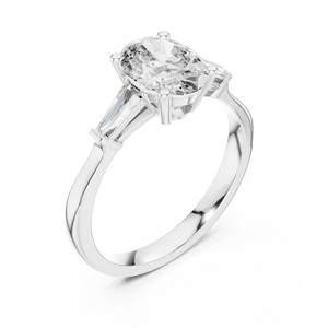 แหวนเพชรรูปไข่ทองคำ 14K สำหรับผู้หญิง 1.47 กะรัต ได้รับการรับรองจาก IGI |   ชุดลำลองสำหรับใส่ทุกวัน |   เพชรที่เพิ่งเพาะเลี้ยง - Product Image 4