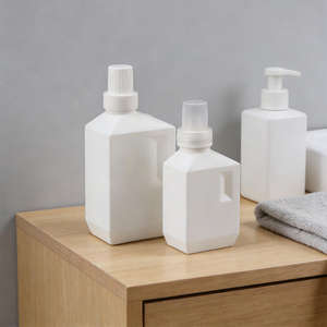 Botellas de Detergente para Ropa Blancas de 550 ml, 800 ml y 1 L, de Plástico HDPE con Tapa de Rosca, Color Personalizado, Impresión de Serigrafía, Limpiador Líquido - Product Image 2