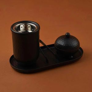 Hybrid Wood Ceramic <b>Hookah</b> Bowl Modern Shisha Accessory Polished Wooden Top Brass Insert Clay Base Durable Heat Resistant - Product Image 5