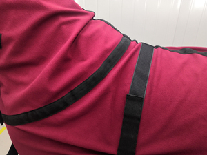 Custom Polar Fleece Waterproof Horse Cooler Rug Breathable Warm Anti-Pilling High <b>Neck</b> Stable Blanket for Horses All Seasons - Product Image 5