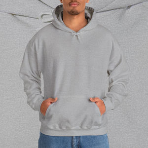 Sweat à capuche en molleton bouclette French Terry pour homme, style High Street, avec impression DTG, effet délavé à l'acide, coupe évasée et impression en relief, effet soleil éclairé - Product Image 5