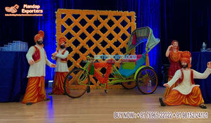 การตกแต่งที่มีสีสันสำหรับการตกแต่งธีม Punjabi การตกแต่งงานปาร์ตี้ heena ที่สดใสและมีสีสันของตกแต่งเวทีอุปกรณ์ประกอบฉากการตกแต่งเวทีกำไล panjabi - Product Image 2