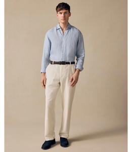 กางเกงชิโน่ผู้ชายผ้าฝ้ายหวีอย่างดี ทรงคลาสสิค ใส่สบาย สไตล์ลำลองสำหรับธุรกิจ ขายส่ง รับสั่งทำ ระบายอากาศได้ดี - Product Image 3