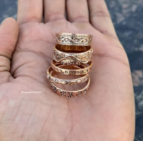 Bague de Thérapie Magnétique en Cuivre Pur de Haute Qualité, Motif Géométrique Clé Grecque, Double Aimant Interne, Anneau de Guérison Bio-Énergétique – Vente en Gros - Product Image 6