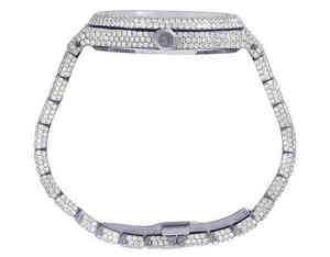 Reloj de Lujo para Hombre con Esfera Árabe Multicolor, Movimiento de Cuarzo, Diamantes VVS, Moissanita y Acero Inoxidable, en Oferta a Bajo Precio - Product Image 5