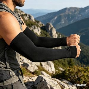 2 pares de mangas de compresión para brazos, mangas de compresión refrescantes con protección UV para ciclismo, actividades al aire libre y deportes - Product Image 3