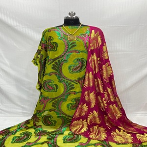Vestido Faransawi Dirac Gogra Garbasar de Lujo, Ecológico, con Brocado Zari, Estampado Floral, Ropa Tradicional para Ocasiones Especiales, para Adultos - Product Image 1
