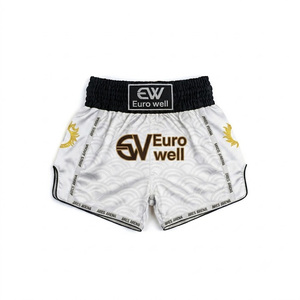 Custom OEM Muay Thai Cargo Knitted Shorts High Density Canvas Button Fly Professional Kickboxing Combat <b>Trunks</b> - Product Image 5