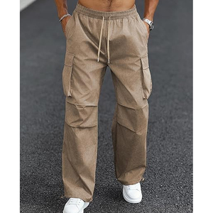 กางเกงกีฬาขายาวของผู้ชายกางเกงเอวยางยืดออกแบบได้ตามต้องการ - Product Image 4