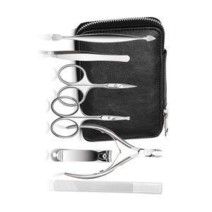 New Arrival Customizable 7-Pc Manicure <b>Pedicure</b> <b>Set</b> Stainless Steel Beauty Care Instrument for Women Men OEM ODM Serviced Box - Product Image 3