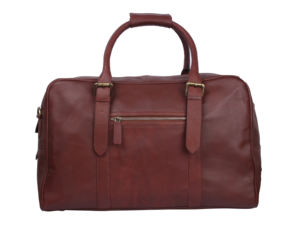 Sac de voyage en cuir véritable de haute qualité, léger, résistant à l'eau, avec fermeture éclair, grand espace de rangement pour hommes, marron - Product Image 4