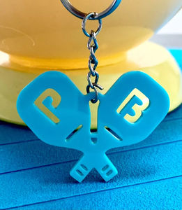 Llavero de Pickleball de Goma Duradero de Alta Calidad con Logotipo Personalizado, Diferentes Colores, OEM, Regalo Perfecto - Product Image 3