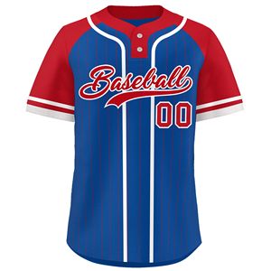 Maillot de sport de baseball professionnel imprimé, en tissu anti-humidité, avec blocs de couleur, numéro personnalisé et broderie plate - Product Image 6