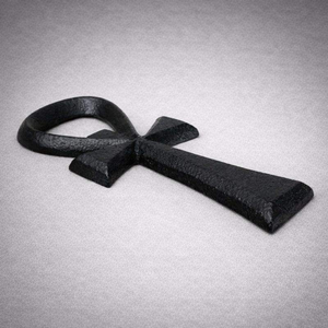 Abridor de Botellas de Hierro Fundido con Diseño de Cruz Ankh, Símbolo Egipcio, Agarre Fuerte, Acabado Duradero, Perfecto para el Hogar, Bar, Cocina y Decoración - Product Image 2