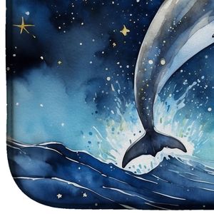 Dolphin Starry Sea Dish <b>Drying</b> <b>Mat</b> Absorbent Countertop 14 X 21\" Multicolor <b>Kitchen</b> Counter Dish Drainer Pad - Product Image 3