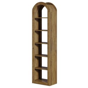 Libreria ad Arco Aperta Robusta e Naturale, Espositore per Libri - Product Image 5