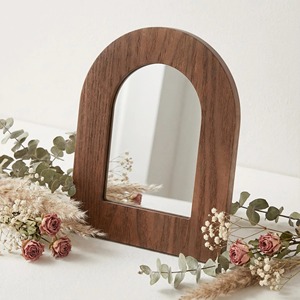 Miroir mural en bois de luxe pour hall d'hôtel, grand miroir mural en bois pour la décoration intérieure de l'hôtellerie, miroir suspendu en gros - Product Image 4