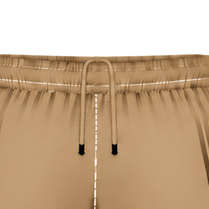 Tan <b>Brown</b> Black Rugby <b>Shorts</b> Elastic Waist Breathable Lightweight Team Training Performance Athletic Sports Uniform Bottoms - Product Image 5