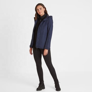 Chaqueta Impermeable Cortavientos para Mujer con Capucha, Abrigo Ligero de Softshell para Lluvia, Ropa Exterior Ligera para Primavera, con Botones, para Senderismo y Lluvia - Product Image 4