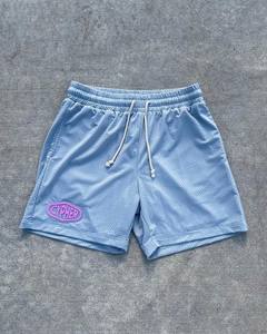 Nouveauté : Short de bain homme tendance avec poches, taille mi-haute, couleurs unies, impression par transfert thermique, coupe ajustée, style streetwear, en coton - Product Image 5