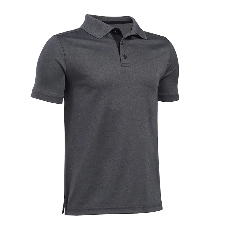 Polo personalizado para hombre, Camiseta lisa de colores sólidos, con Logo, rendimiento, Golf, venta al por mayor, directa de fábrica, gris