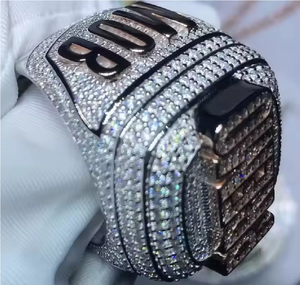 Anillo de Plata de Ley 925 con Moissanita Plateada, Diseño Elegante y Contemporáneo, Unisex - Product Image 2