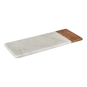 แผ่นไม้หินอ่อนทรงกลม แผ่นเสิร์ฟหินอ่อน ถาดไม้หินอ่อน แผ่นรองหั่นทรงกลม แผ่นชีสหินอ่อน - Product Image 6