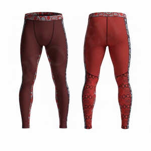 Pantalon de compression respirant en polyester très extensible pour homme – Idéal pour la gym, la course et l'entraînement – Confort optimal – Nouvelle collection - Product Image 5