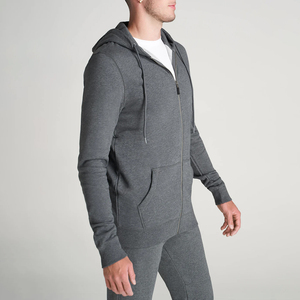 Sweat-shirt d'hiver pour homme avec fermeture éclair, entièrement zippé, doublé en polaire, 100% coton, broderie personnalisée, impression numérique, streetwear - Product Image 5