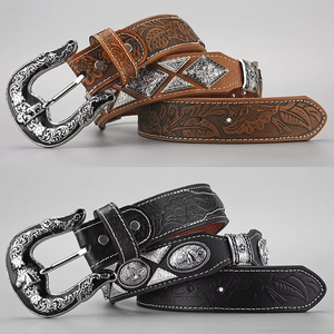 Cinturón de Cuero Vintage Kivotech para Hombre, Hebilla de Cobre, Estilo Denim, Simple, Casual, para Hombre Joven, Cuero Vacuno - Product Image 5
