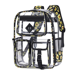 Sac à dos professionnel portable, résistant à l'eau et antivol, en PVC, pour l'été/le printemps, avec fermeture éclair et bandoulière arquée - Product Image 3