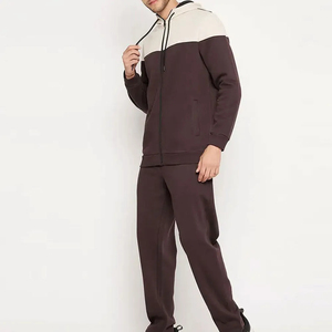 Chándal de Forro Polar Personalizable de Alta Calidad, Diseño de Dos Tonos, Unisex, para Gimnasio y Entrenamiento, Ropa Deportiva de Invierno, Estampado, Lavado Ácido, Tallas Grandes - Product Image 3
