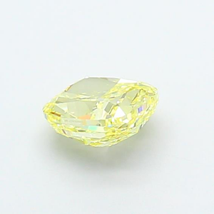 Bijoux fins élégants, diamant de laboratoire jaune vif taille coussin, éclatant et luxueux, certifié CVD, pierre précieuse en vrac - Product Image 2