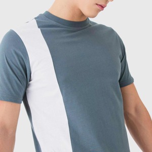 Ensemble t-shirt et short en coton rayé pour homme, vêtements décontractés d'été, respirant, blanc - Product Image 6