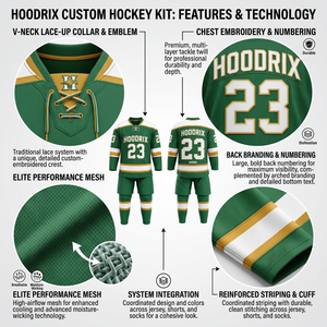Ensemble de maillots de hockey sur glace personnalisés à marque privée, tissu en maille respirant et anti-humidité, nom et numéro de l'équipe, faible MOQ, Pakistan - Product Image 6