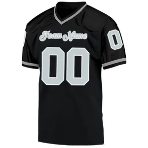 Maillot de football américain personnalisé de qualité supérieure, à manches courtes, séchage rapide, respirant, grande taille, imprimé, vente en gros - Product Image 4