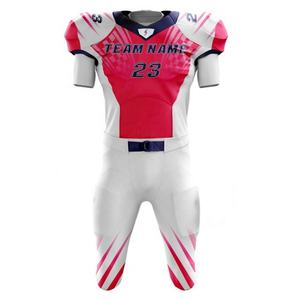 Uniforme de fútbol americano, sublimación personalizada, 100% poliéster, precio barato - Product Image 2