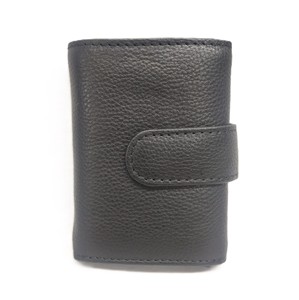 Factory Direct Wholesale Custom Card Holder <b>Metal</b> Push Button Coin Zipper <b>Wallet</b> Mans Purse Tri Fold India RFID Vintage Daily - Product Image 1