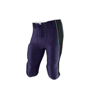 Uniforme de football américain personnalisé, maillot en mesh violet avec numéro 24, col en V, manches courtes, tissu respirant, vêtements ajustés pour hommes - Product Image 2
