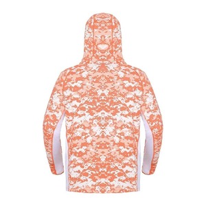 Camisas de Pesca de Manga Larga Personalizadas al por Mayor, de Secado Rápido, con Protección UV, Camisa de Pesca con Capucha de Alto Rendimiento - Product Image 2