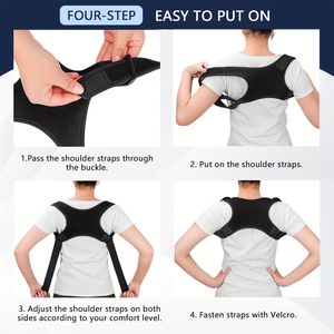 Correttore di Postura Regolabile per Schiena e Colonna Vertebrale, Supporto per Articolazioni per Uomo/Donna, per Migliorare l'Allineamento del Corpo - Product Image 6