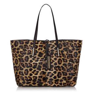 Sac fourre-tout en cuir véritable à imprimé léopard pour femme, sac à bandoulière décontracté, grande capacité, sac à main tendance pour usage quotidien - Product Image 2
