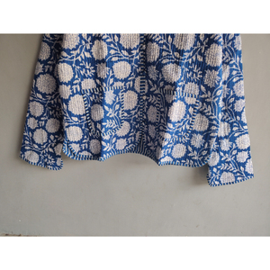 Chaqueta acolchada de algodón con estampado floral para mujer, cárdigan con cuello en V, ropa exterior informal transpirable, regalo para ella - Product Image 5