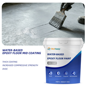 <span class=keywords><strong>Peinture</strong></span> époxy pour sols à base d'eau sans COV, couche intermédiaire, revêtement époxy pour sols à haute dureté, adapté aux usines et aux garages - Product Image 2