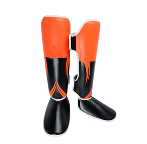 Wholesale Custom Multi-Colour Cowhide Leather Heavy Duty Breathable Waterproof Shin Guards for Martial Arts Training-Unisex - Product Image 1