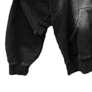 Sweat à capuche délavé personnalisé, effet vieilli, avec impression sérigraphiée, prix de gros - Product Image 2