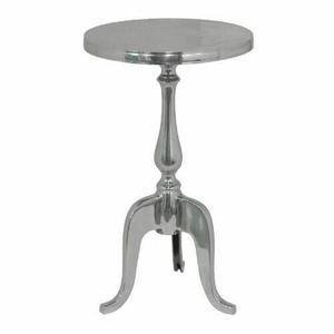 Round Metal Coffee <b>Table</b> with Decorative Tripod Base for Living Room Furniture Hotel Cafe Center <b>Table</b> - Product Image 1