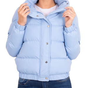 Chaqueta acolchada personalizada para mujer 2025, nuevo diseño, la mejor calidad, moda promocional, abrigo de invierno brillante, decoración con patrón de cuello levantado - Product Image 1